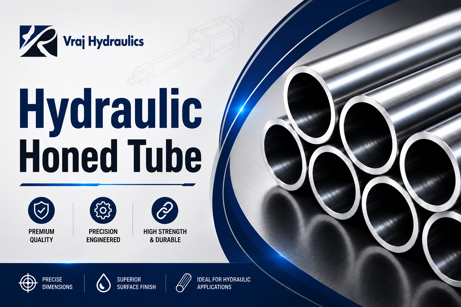 Hydraulic Honed Tubes: Specifications, Materials, Applications & Selection Guide | Vraj Hydraulics